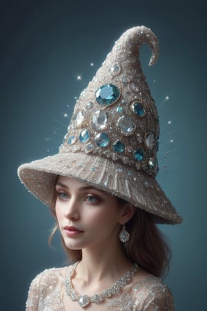 (No human,LANDSCAPE),
Delicate embroidery masterpiece, stunning jewelled hat, intricate stitching, fascinating patterns, lots of gems, diamonds, garnets, rubies,.
No figures, no characters,.
,a1sw-InkyCapWitch,glitter,diam0nd