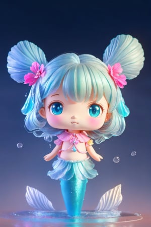Chibi,3D Figure, solo,  ,figma,mermaid,cinnamoroll,mermaid cinnamoroll