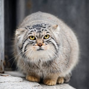 Chubby pallas's cat,funny face Grimacing,Cats on the prowl for prey,
showing tiredness or contentment,4K HD hi-res photo,realistic Hasselblad photography,natural light,white background,aw0k cat