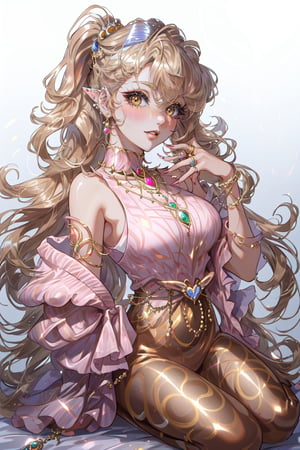 8k, (absurdres, highres, ultra detailed), (1lady:1.3), ultra resolution image, (1girl), (solo), kawaii, (((Gyaru))), japan style Gyaru, smlie, full_body, (((Gyaru makeup))), Gyaru_fashion, white background, Gyaru style nail, 80s, 80s style, leopard print. Wheat skin, Exaggerated hair style, Exaggerated, ring, ear_rings, jewelery,Half Color