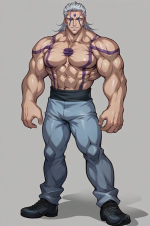 score_9,score_8_up,score_7_up,source_anime,BREAK, man,rex goodwin,In good physical shape, full body Muscular build, large chest and broad shoulders, ,looking at viewer, front view 