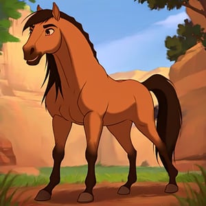 , 1horse, buckskin coloured horse with a black mane without white spots with a dark brown nose, a black tail, and brown eyes, (best quality, masterpiece),
