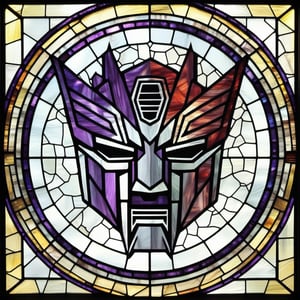 Transformers, Decepticon logo, Stained glass