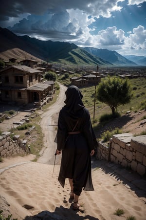 Gemma Christina Arterton (((Tamina))), film Prince of Persia: The Sands of Time, resident of the city of Alamut, (behind is the city of Alamut) wide and open image, (attractive and sensitive body), light clothing silk, Dark and Gloomy, Drama, Jimmy Chin, Joel Sartore, David Guttenfelder, Isometric Perspective, Harmony, Modern Urban Composition, Epic, Ancient,pastelbg,firefliesfireflies