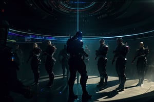 (best ultra high absurd quality):1.5, BREAK, full height, dramatic scene of (a group of multiple cyberpunk soldiers:1.4) fighting in holographic sci-fi battlefield against holograms, westworld, realistic fighting pose movement, absurdres, (((ultra detailed, full group of soldiers and fighting in scene))), 200mm, mirrorless digital camera, cinematic lighting, laser beams, heavy armor, heavy guns, BREAK,
(photorealistic intense dynamic action scene movement:1.3), panorama, strong depth of field, god rays, character focus, intricate masterpiece, epic detailed, (RAW, photo), 40000dpi, very clear, ,High detailed 