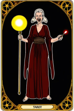 I went to the MAdam MyARse and she took me a tarot card "You will die!" she said. I laugh. She laughs, then puffs hard her jedi electro-baton