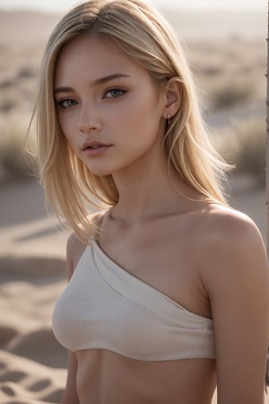 shoulder-length blonde hair,
best quality,masterpiece,detailed,16k,beautiful detailed face,beautiful detailed eyes,8k,female_solo,perfect body, perfect face, (full body shot), 1 beautiful woman, (colored shoulder-length Length hair), grey eye, pink skin, bathing on a desert islandbacklighting, fog, day lighting, birch light, sun rays, volumetric light