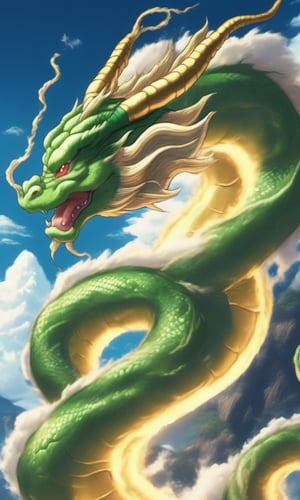 Shenron with a gentle face