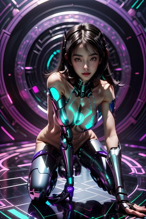 nsfw, (smile:1.4), venusbody, (topless,Round and big breasts:1.9),(show off pussy:1.9), (blue eyes:1.5),(Ultra-shiny Reflective purple cyborg body covering the body:1.5),(Ultra-shiny Reflective purple Cyborg cover to protect arms and legs:1.5), (bob cut:1.2),  powerful light on the chest,  Young Sensual Gravure Idol,  teats,  (huge tit:1.6),  cyberpunked,  Golden ratio ratio,  face perfect,  a Pretty face,  The face of a young actress in Japan,  (black hair:1.6),  Tied waist,  Colossal tits,  perfect foot,  perfect hand,  Clean facial skin,  perfect fingers,  bob cut,  Smiled face,  A futuristic,  depth of fields,  reflective light,  retinas,  awardwinning,  hight resolution,  Lights are shining all over the body,  High detailed,  parted lips,  mecha,  asian girl,  1girl,  solo,  beauty face,  perfect face,  mecha,reflection light,  8K,  Anatomically correct,  Textured skin,  high details,  High quality,  8k,  UHD,  masterpiece,  ccurate,  super detail,  high details,  high quality,highres,  mecha,  1girl,  solo,  breasts,  cyberpunk, UHD,  retina,  masterpiece,  ccurate,  anatomically correct,  textured skin,  super detail,  high details,  high quality,  best quality,  highres,  Realism,cyberpunk,