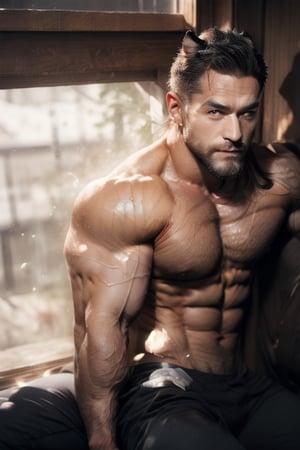 Fullbody photorealistic, best quality, Handsome Men, Sexy Muscular, real life, best shadow, RAW,,all naked ,all naded,big load cum,best naked,huge penis,chinese,without noise,clear ,high_resolution,8K masterpiece, photograph, 1man, muscular bodybuilder, extremely handsome, (beard):1.5, , bulging biceps, chiseled physique, confident posture, legs spread apart, strong arm's, intense gaze, minimal background, soft lighting, shadows accentuating muscles, full body, realistic skin, photographic, (best quality):1.5, Sexy Muscular, high resolution, high detailed,naked,slave ,Masterpiece, intricate details, Best Quality), high resolution, 8K 1man, one man, sweating profusely, wet skin, muscular, , manly, extremely detailed, ((entire image)), Very handsome, masculine, XF IQ4, 150MP, 50mm, ISO 1000, 1/250s,six pack, abs, big muscle arms, big pecs, narrow waist, smiling, sexy, broad shoulders, Blue skies, soft natural light, bounce light, reflected light, highly detailed, big nipples, photograph, Male focus,Male focus,vane /(granblue fantasy/),Muscular ,Hard Gay focus,big load cum,cumming, cum, were-wolf,fur,furry,human face ,Kemonomimi, animal ear,werewolf, fullmoon