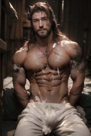 Fullbody photorealistic, best quality, Handsome Men, Sexy Muscular, real life, best shadow, RAW,,all naked ,all naded,big load cum,best naked,huge penis,chinese,without noise,clear ,high_resolution,8K masterpiece, photograph, 1man, muscular bodybuilder, extremely handsome, (beard):1.5, , bulging biceps, chiseled physique, confident posture, legs spread apart, strong arm's, intense gaze, minimal background, soft lighting, shadows accentuating muscles, full body, realistic skin, photographic, (best quality):1.5, Sexy Muscular, high resolution, high detailed,naked,slave ,Masterpiece, intricate details, Best Quality), high resolution, 8K 1man, one man, sweating profusely, wet skin, muscular, , manly, extremely detailed, ((entire image)), Very handsome, masculine, XF IQ4, 150MP, 50mm, ISO 1000, 1/250s,six pack, abs, big muscle arms, big pecs, narrow waist, smiling, sexy, broad shoulders, Blue skies, soft natural light, bounce light, reflected light, highly detailed, big nipples, photograph, Male focus,Male focus,vane /(granblue fantasy/),Muscular ,Hard Gay focus,big load cum,cumming, cum, were-wolf,fur,furry,human face ,Kemonomimi, animal ear,werewolf 