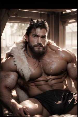 Fullbody photorealistic, best quality, Handsome Men, Sexy Muscular, real life, best shadow, RAW,,all naked ,all naded,big load cum,best naked,huge penis,chinese,without noise,clear ,high_resolution,8K masterpiece, photograph, 1man, muscular bodybuilder, extremely handsome, (beard):1.5, , bulging biceps, chiseled physique, confident posture, legs spread apart, strong arm's, intense gaze, minimal background, soft lighting, shadows accentuating muscles, full body, realistic skin, photographic, (best quality):1.5, Sexy Muscular, high resolution, high detailed,naked,slave ,Masterpiece, intricate details, Best Quality), high resolution, 8K 1man, one man, sweating profusely, wet skin, muscular, , manly, extremely detailed, ((entire image)), Very handsome, masculine, XF IQ4, 150MP, 50mm, ISO 1000, 1/250s,six pack, abs, big muscle arms, big pecs, narrow waist, smiling, sexy, broad shoulders, Blue skies, soft natural light, bounce light, reflected light, highly detailed, big nipples, photograph, Male focus,Male focus,vane /(granblue fantasy/),Muscular ,Hard Gay focus,big load cum,cumming, cum, were-wolf,fur,furry,human face ,Kemonomimi, animal ear,werewolf 