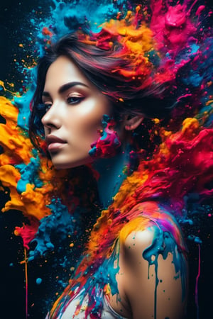 Colorful ink cascaded the canvas, forming human face. photo, studio lighting, sony a7, 35mm, hyperrealistic, big depth of field, concept art, colors, hyperdetailed, hyperrealistic, (big depth of field), (moody lighting), (ambient light), ((cinematic)),perfecteyes,colorfulmix,Leonardo Style,xxmix_girl,oni style,dfdd,ink scenery