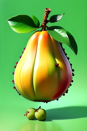 8K,Best quality, masterpiece, ultra-high res, (photorealistic:1.4), Masterpiece, Concept Art,  (full Croma green background), canistel fruit,  