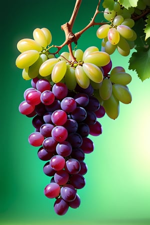 8K,Best quality, masterpiece, ultra-high res, (photorealistic:1.4), Masterpiece, Concept Art,  (full Croma green background), singleL Grape fruit