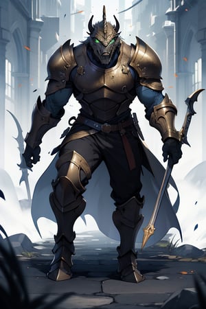 race : dragonborn, class: paladin, principal color: gold, secundary color: black