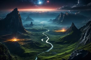  ((planet EARTH NIGHT VIEW FROM SPACE)) , panorama ,
, digital painting, digital art, cinematic scene, dramatic lighting, evocative use of light and shadow, artwork masterpiece, best quality movie, highly detailed, (((masterpiece))), (((best quality))), ((ultra-detailed)), Hyper Real, Photorealistic, 8K, high resolution,
Dark-Art, 8K, concept art, filmic, HDR, volumetric lighting, highly detailed, cinematic lighting, artstation, vibrant nature, volumetric light,Sci-fi ,science fiction,