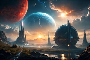 Ringworld  by Larry Niven , alien planet , panorama ,
, digital painting, digital art, cinematic scene, dramatic lighting, evocative use of light and shadow, artwork masterpiece, best quality movie, highly detailed, (((masterpiece))), (((best quality))), ((ultra-detailed)), Hyper Real, Photorealistic, 8K, high resolution,
Dark-Art, 8K, concept art, filmic, HDR, volumetric lighting, highly detailed, cinematic lighting, artstation, vibrant nature, volumetric light,Sci-fi ,science fiction,Renaissance Sci-Fi Fantasy,blood and black,DonMC3l3st14l3xpl0r3rsXL,High Renaissance,steampunk style,cyberpunk style,steampunk,cyberpunk,Movie Still,ColorART