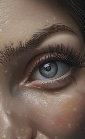 Highly detailed, photorealistic, hyper realistic, intricate sharp details, dramatic lighting, detailed human eye, perfect eyelashes, perfect eye lids, endless memories flood into the light of the once obscure, exceptions made for each viable statement they make, yet some of them crumble into dust like they were nothing but particles in the wind