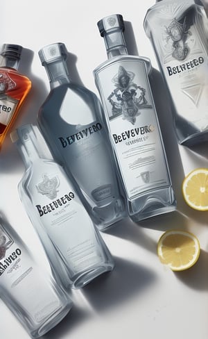 Ad campaign of belvedere vodka. Product photo