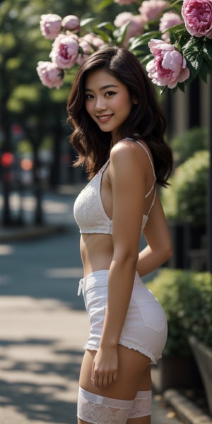 Best Quality, Masterpiece, (Hyperrealism: 1 ),, Original Photo, 1girl, selfie photo,Natural Skin Texture, Brunette, Wearing white short singlet, hot pants blue jeans ), Natural Skin Texture, Dynamic Pose, Smiling, Top Model, Film Grain, Asian, Long suonxam, (Flower: 1.2), A stunning photo with beautiful saturation, (downtown .
 (Realistic: 1.4)), Deep Shadows, (Best Quality, Masterpiece), Pale Skin, Dim Light, Shadows, Panic, Blush, Highly Detailed, Lean, (Masterpiece, Sidelight, Fine Beautiful Eyes: 1.4), Slender, (Perfect Proportions), (Perfect Anatomy), White Stocking, (White Stockings, (White Stockings))
wrinkled skin, looking at viewer, knees,
Detailed CG uniform 8k wallpaper, best quality, full body, long beautiful legs, tigh, shot pants,light smile, natural skin,detailed skin, pore, low key,half body portrait,sassy selfie pose, shot pants, cinematic enviroment, Canon EOS 650 f2.,8, stand a side, side view,
best quality,masterpiece,highly detailed,ultra-detailed,  no humans, taipei downtown, scenery,BREAK depth of field 1.0, film grain on background((Red, flowers, peonies, white flowers, leaves,)) eyes_0.2) nsfvv, best qualities, masterpieces
