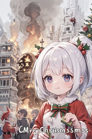 ((christmas)), Cute girl, IncrsDisasterGirlMeme,masterpiece