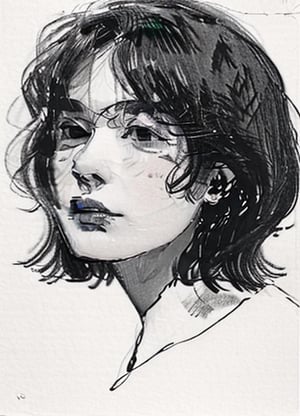 girl, minimalism,photorealistic