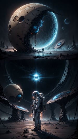 Astronaut, ALIEN PLANET, Portal to another WORLD, Science Fiction 
