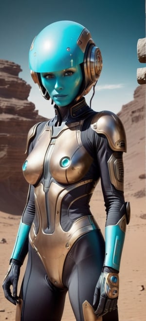 A beautiful alien woman, splash art, fractal art, colorful, a winner photo award, detailed photo, Arnold render, 16K full batttle gear cosmo USSR space age war with full gear full body suit and helmet hig technology on a mars Lunar Surface detail landscape a woman in robots and gear with a sword, in the style of dark cyan and bronze, exposed breasts, exposed pussy, surreal cyberpunk iconography, hyperrealistic murals, indian pop culture, ritualistic masks, 3d, vibrant illustrations remove watermarks, small breasts, looking at the camera, small breasts, cameltoe,
