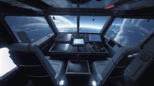  space, masterpiece, high_resolution, high detail, high tech ui, spaceship interior, holographic interface, hubble, futuristic