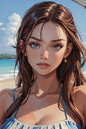 oil painting style portrait of realistic photo of lyco:sd15_NicolaCavanis_loha_64_v1:1, NicolaCavanis, face, eyes, summer symbols