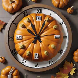 pumpkin clock delicious,ten