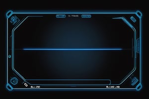 blowing blue line ui frame,black background,survival-game,fantasy,school style