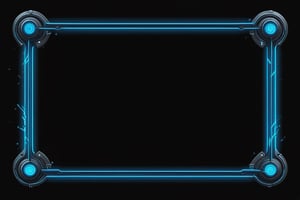 blowing blue line ui frame,black background,survival-game,fantasy,school style