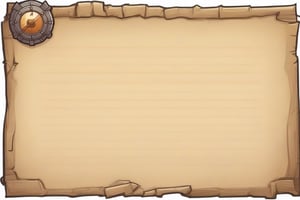 ui frame, old note paper style,empty,survival game
