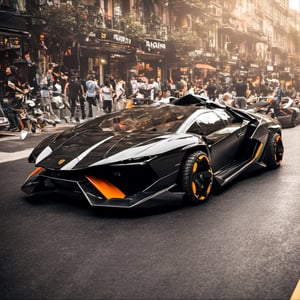 futuristic flying car,  lamborghini