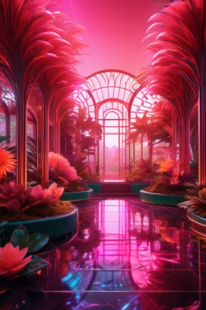 BloomCore, neonpunk style ,botanical garden, cyberpunk, vaporwave, neon, vibes, vibrant, stunningly beautiful, crisp, detailed, sleek, ultramodern, highlights, shadows, high contrast, cinematic, ultra detailed, intricate, professional ,DonMBl00mingF41ryXL 