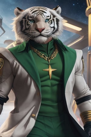 urmah_titans_,logo_muscle_body_completed,white_tiger_mutant_star_trek_costume,blue_eyes_,sirio_logo_handsome_powerfull_shoulders_mexican_
