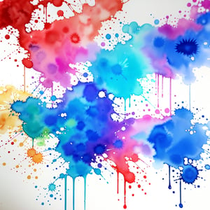 Watercolor splatter