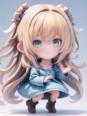 2.5D sticker, A cute girl, cute face,big eyes,brown-hair ,full body,,4k,blue_eyes, white background, 3D style, perfect hand and lag,25D_Loras