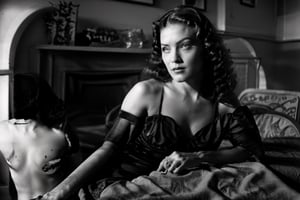 femme fatale,NoirStyle,retro, cinematic