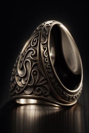 Medieval ring with obscure dark arts