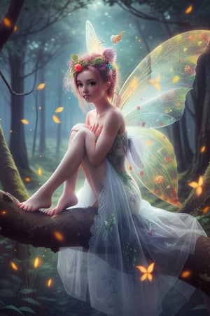 a fairy in the forest