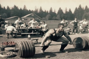 weight lifting training back in the day
