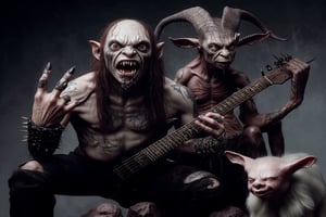 gollum and his black metal band