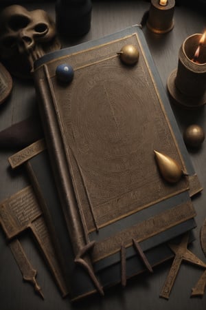 Medieval book with obscure dark arts