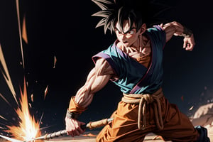 son goku as a warrior