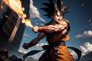 son goku as a warrior