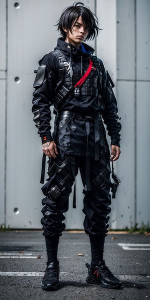 ((masterpiece, best quality)),urban techwear,ARMOR,anime,