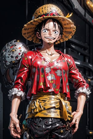 ((masterpiece, best quality)),luffy from one piece anime